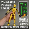 20cm Large 3D Printed Multi-Jointed Movable Lucky 13 Action Figures Full Body Assembly Completed Dummy Toys Birthday Gifts