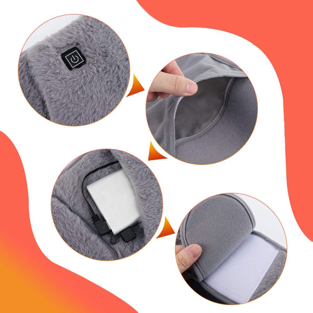 Electric Graphene Heating Pad 3 Levels Cold-Proof Uterine Warm Belt Waist Warming Pad USB Abdominal Soft Hand Hot Compress Pads