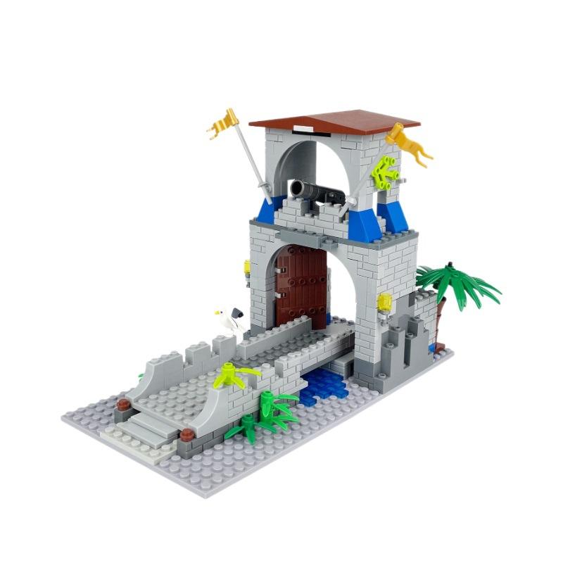 1602 Guardian City Building Children'S Assembled Building Block Small Particle Toys Attack And Defense Building Model
