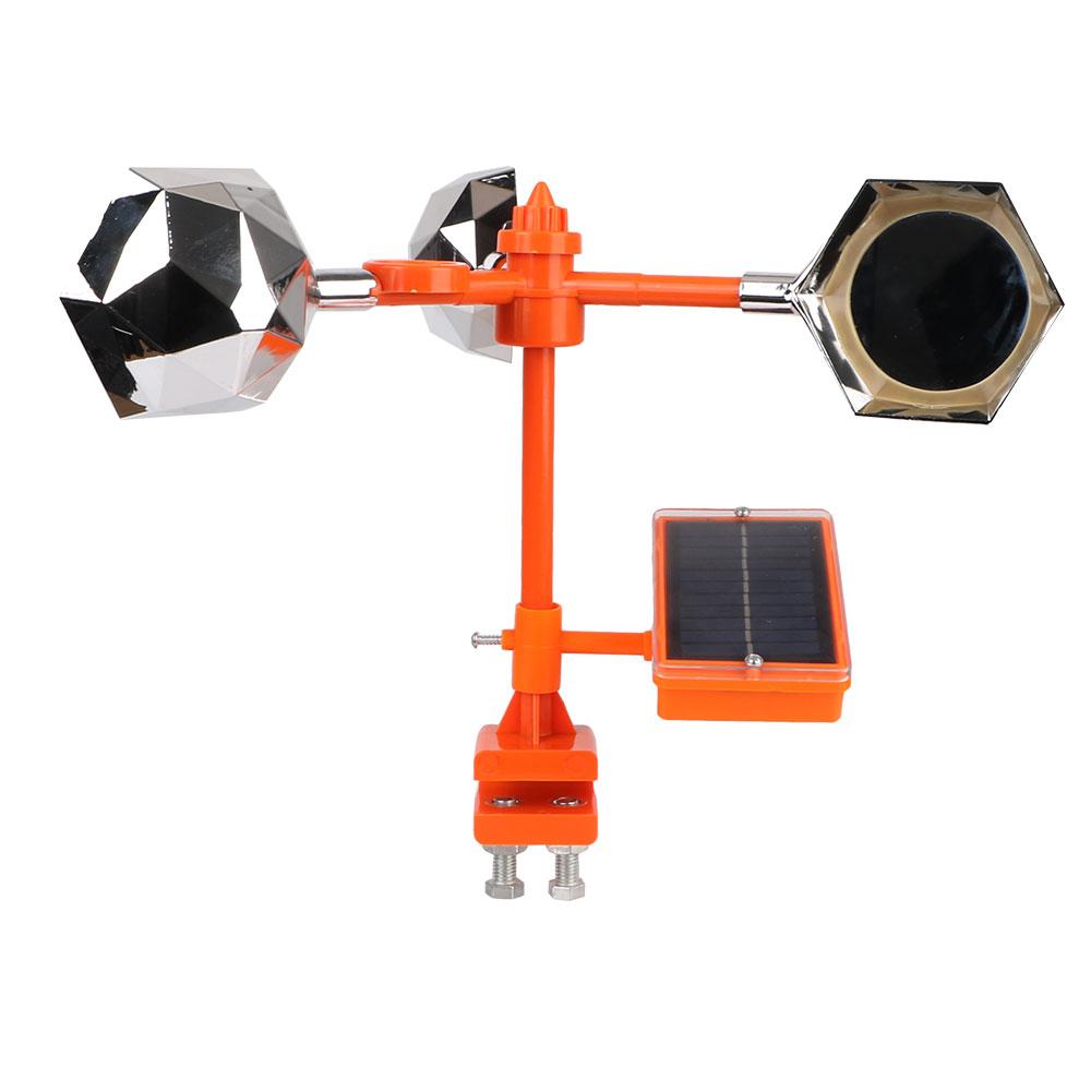 Voice Bird Repellent Driving Device for Outdoor Garden Wind Power Birds Repeller Solar Reflective Bird Repeller 360°