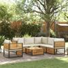 VidaXL Garden Lounge Set with Cushions 7 Pcs Solid Acacia Wood, Outdoor Sofa Set, Modular Sofa, Sofa 3214913