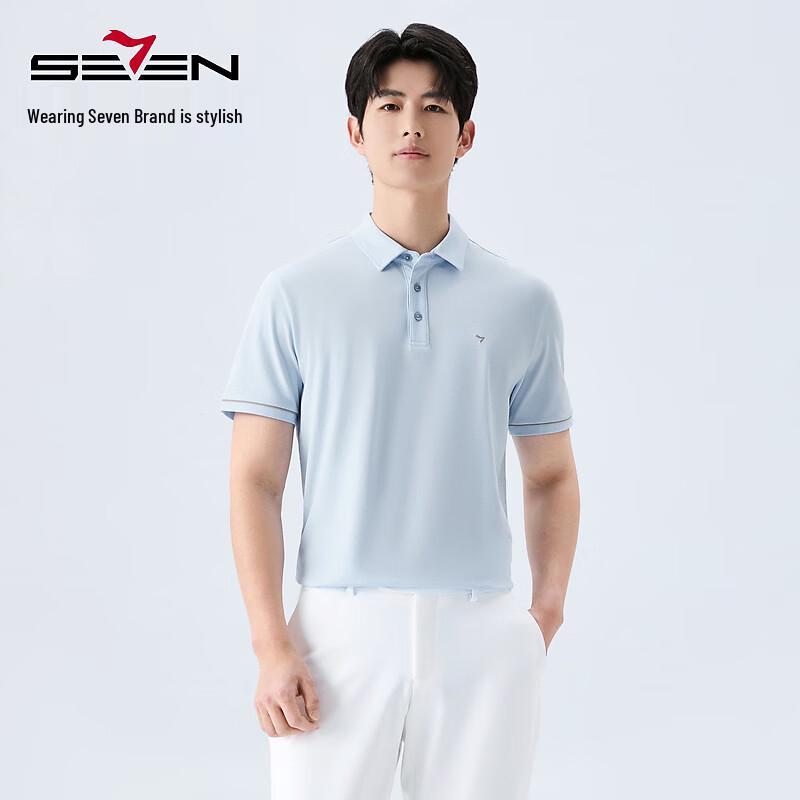 SEVEN Cooling & Anti-Mite Breathable Xinjiang Cotton Short-Sleeve Polo Shirt