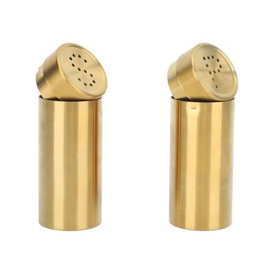 2 piezas Botella de Condimento Sal Pimienta Profesional Acero Inoxidable 304 Botella de Condimento para Cocina