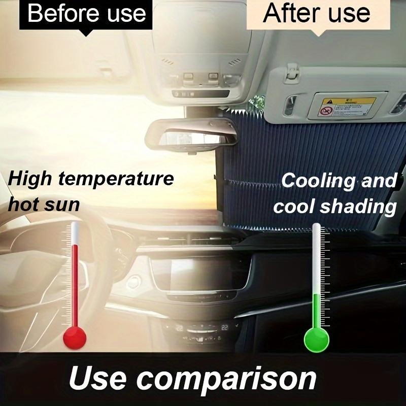 Car Windshield Sunshade, Foldable UV-protective Sun Visor, Suitable for Car Sun Protection and Heat Insulation.