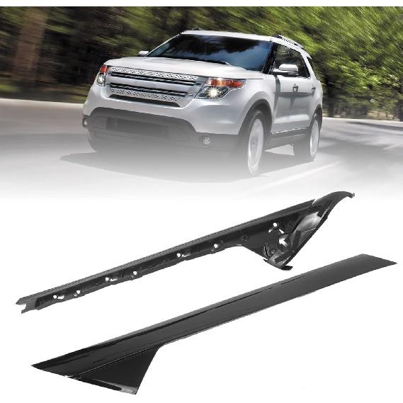 Windshield A-Pillar Molding Trim Kit Left Driver Side Compatible with 2011-2019 Ford Explorer Replaces: 926-450, BB5Z7803137AA, BB5Z7803145AA