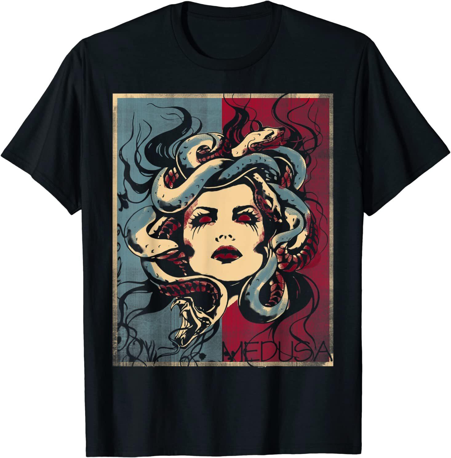 Mythology Gorgon in greek mythology Medusa T-Shirt Size S-4xl 3XL