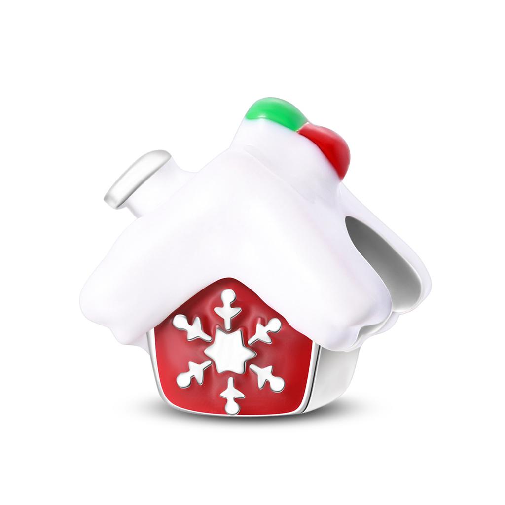 925 Silver Accessories Pendant Bead Ornament Christmas Snowman DIY Bead Bracelet Necklace 2026