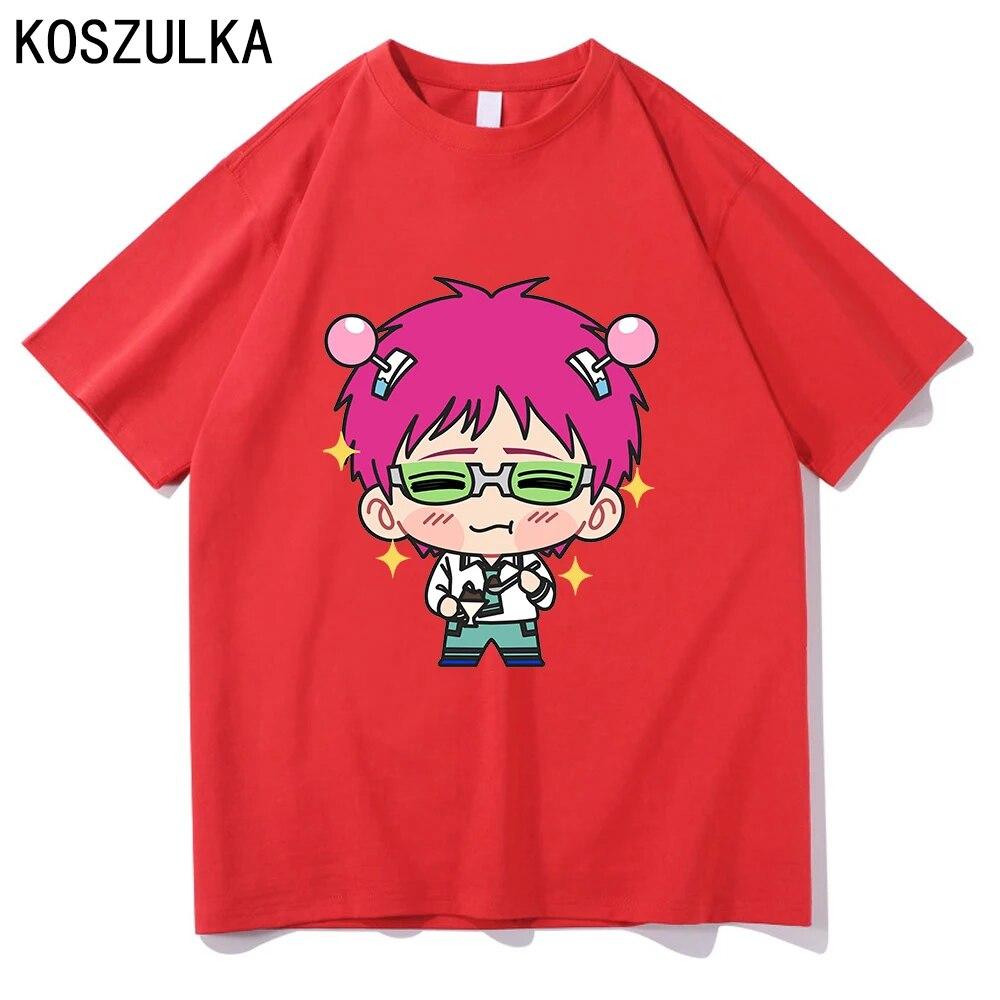 Hot Anime Saiki K T-shirt High Quality Cotton Tee Shirt Summer T Shirts Graphic Sudaderas Kusuo Unisex/women Hip Hop Sweatshirts Unisex