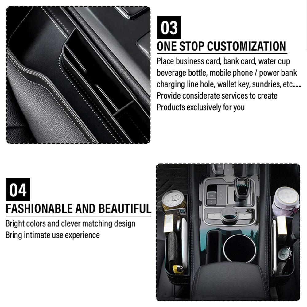 Car Seat Side Crevice Storage Box Card Wallet Phone Cigarette KeyBag For LEXUS FSPORT IS300 IS200 IS300 NX RX GS300 GX460 ES300 AEO1