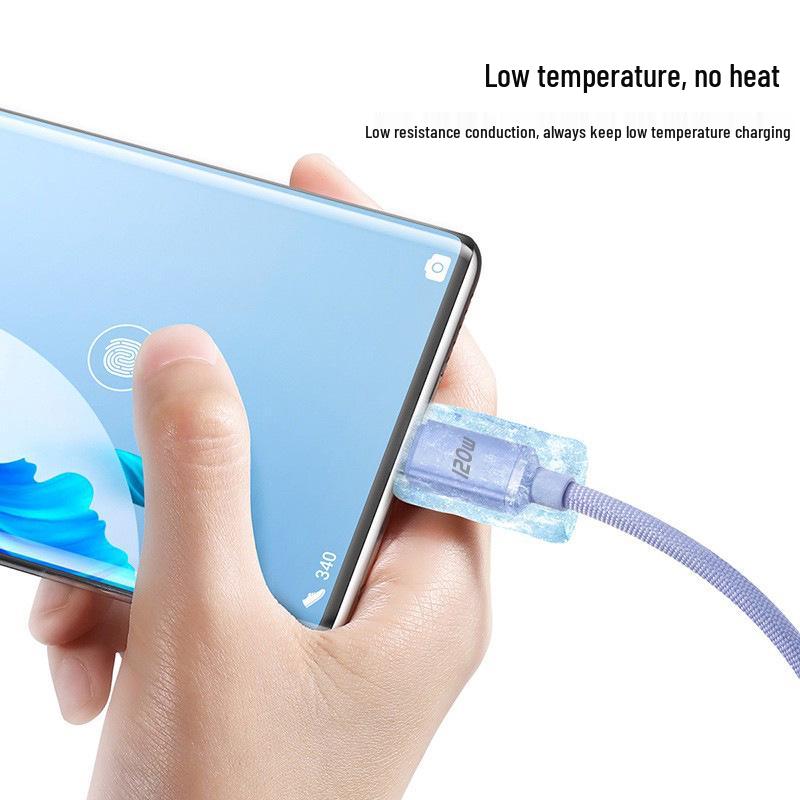 Jingyao 120W Dual Type-C 6A Cable: Super Fast Charging for Apple 15/16 & Huawei.
