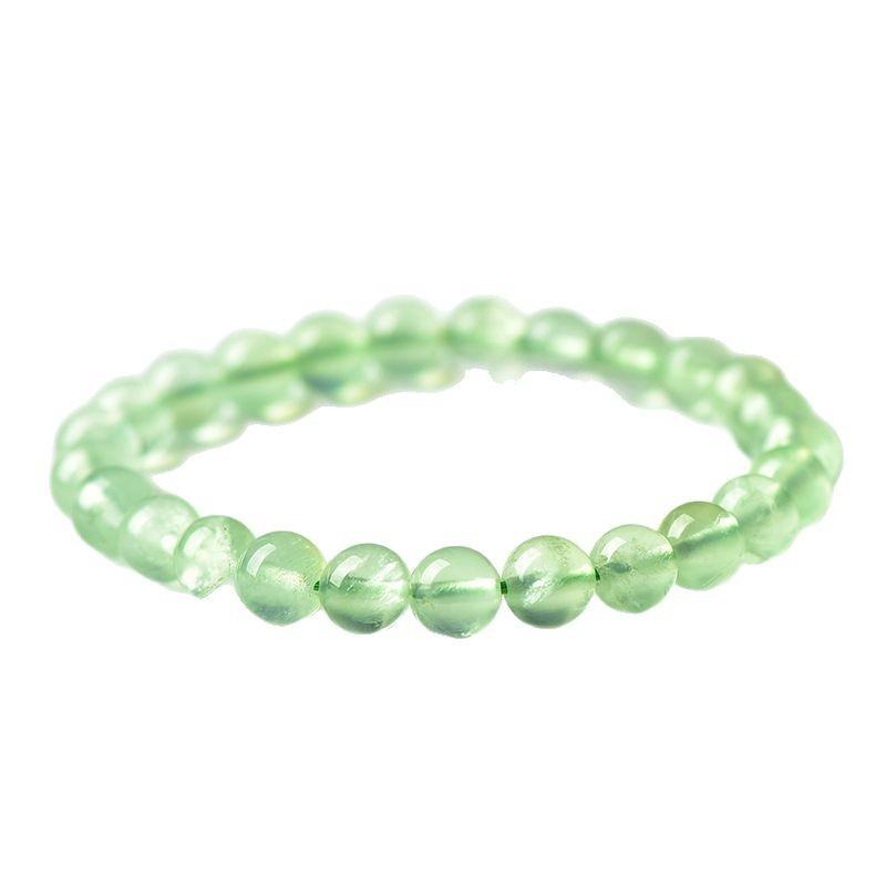 Grape stone bracelet for women and men Crystal jade bracelet with strong fluorescent green gemstone loose beads and grape stone bracelet