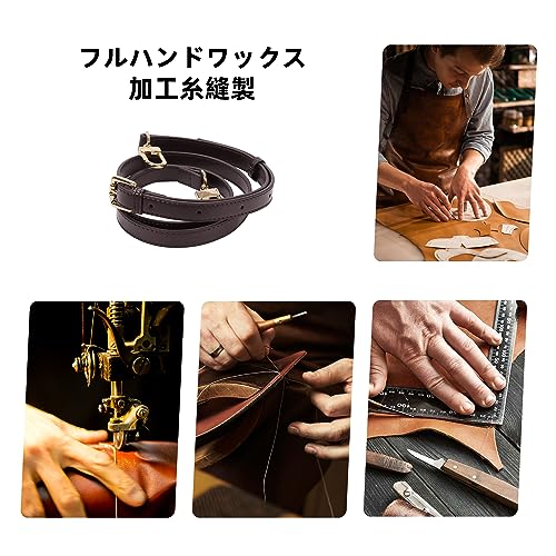 [DGAZ] Cowhide Leather Shoulder Strap, Replacement Shoulder Strap, Crossbody Strap, DIY Strap for LV Speedy 25, 30, 35 Shoulder Bags (1.5cm x 120cm, G