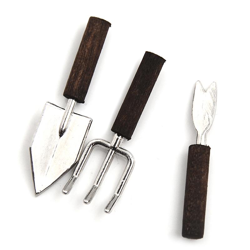 1:12 Dollhouse Miniature Toy 3 Pieces Of Tools