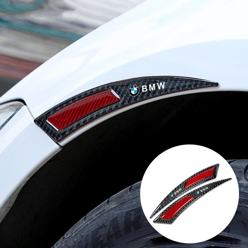 WCHT7 Car Wheel Eyebrow Strip Anti-collision Stickers Warning Reflector Decal For BMW X1 X2 X3 X4 X5 X6 X7 GT E53 E70 E71 F25 E84 M