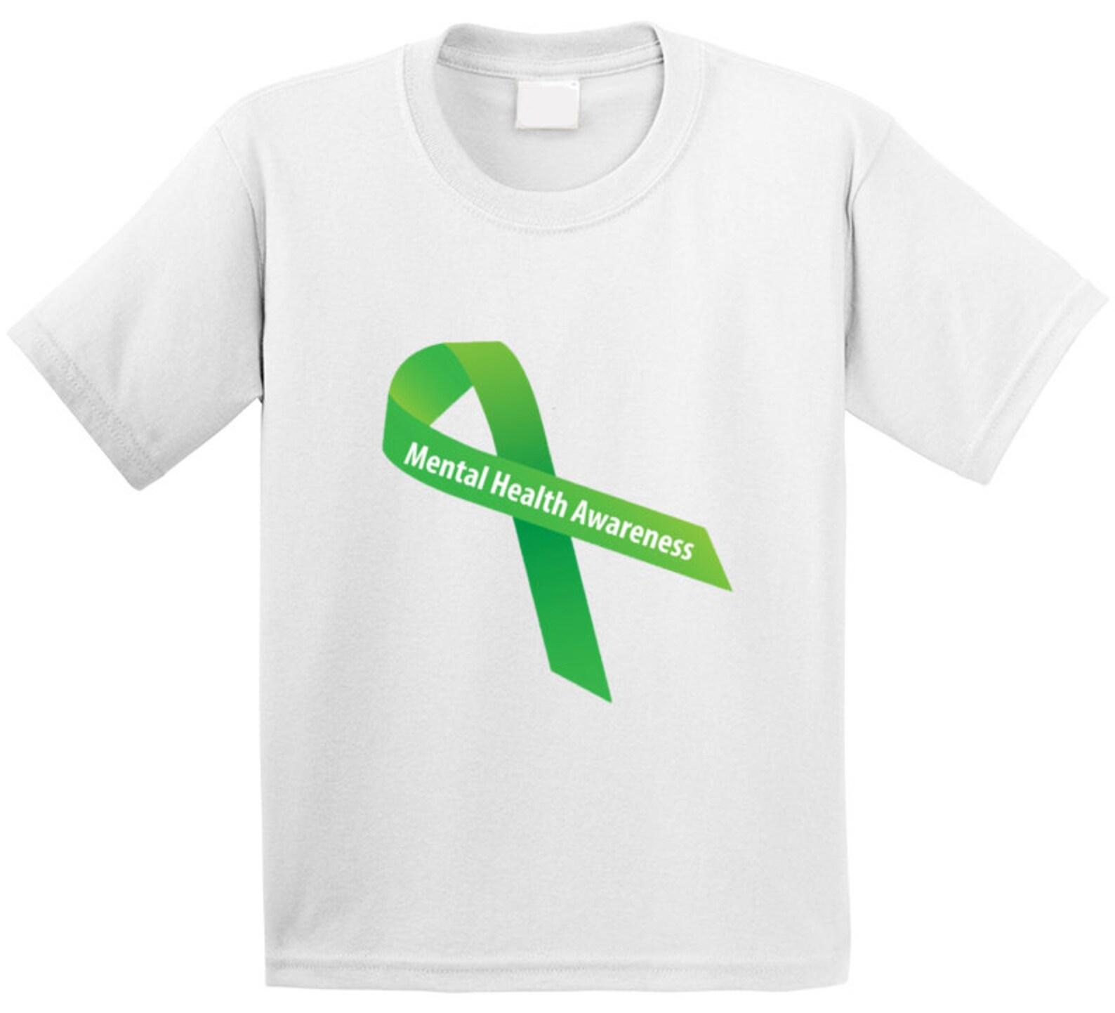 Mental Health Awareness Ribbon 1 T Shirt Youth L