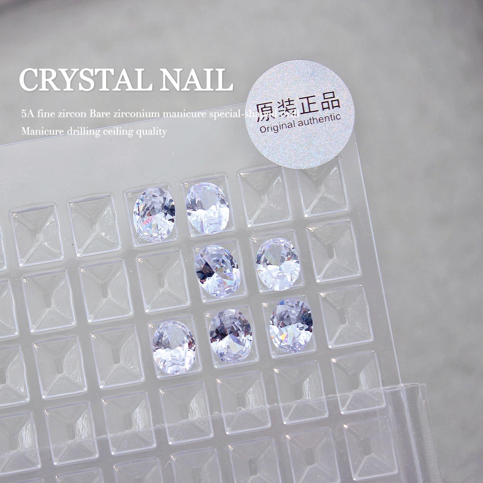 

Нейл-арт алмазный потолок высокоуглеродистый 5A циркон ледяной цветок огранка прозрачный голубиное яйцо нейл-арт ювелирные изделия флэш-алмазное украшение для ногтей 1pc