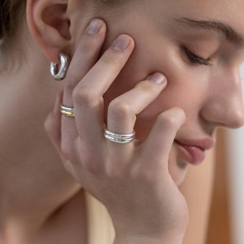 TATIANA Double Band Ring CR1886 No. 11