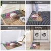 Custom Smiling Leucistic Axolotl Doormat Non-Slip Entrance Bath Kitchen Door Floor Mats Salamander Animal Living Room Carpet Rug