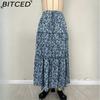 BITCED Women's Fashion Casual Floral Print Summer Spring Skirt