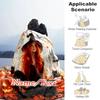 1PC Custom Name Witch Autumn Leaves Outdooor Flannel Blankets Throw Blanket All-Season Throw Gift Bedspread for Couch, Bed, Camping Holiday Birthday G