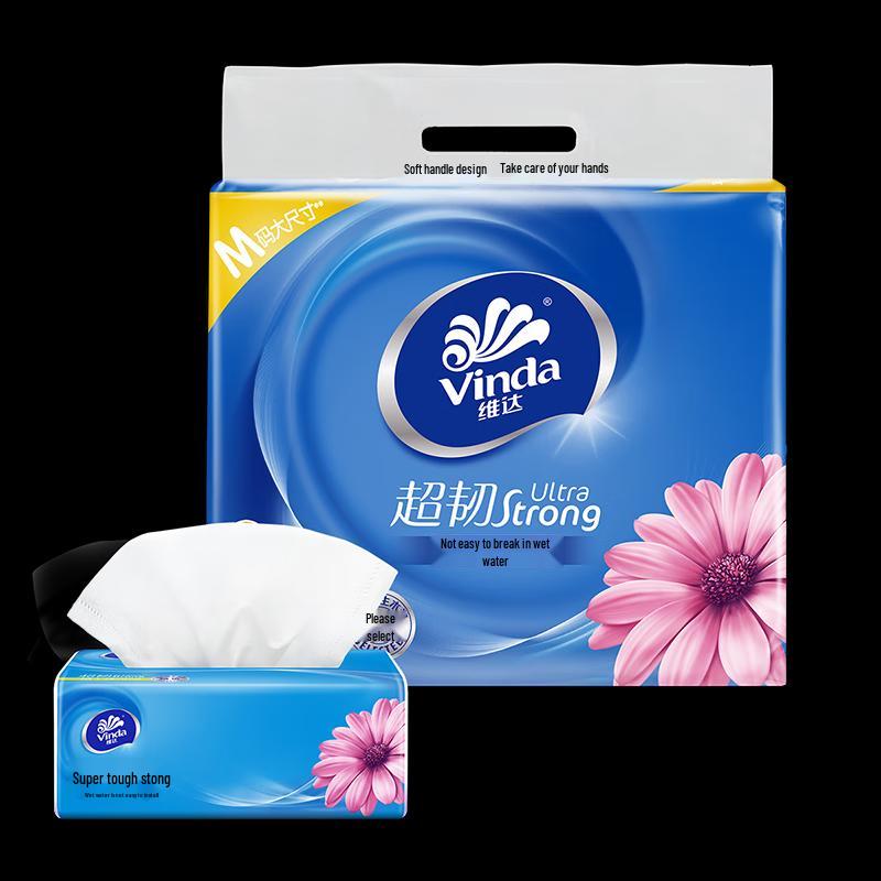 Vinda 3-Ply Facial Tissue - Super Tough Soft Pack Bundles