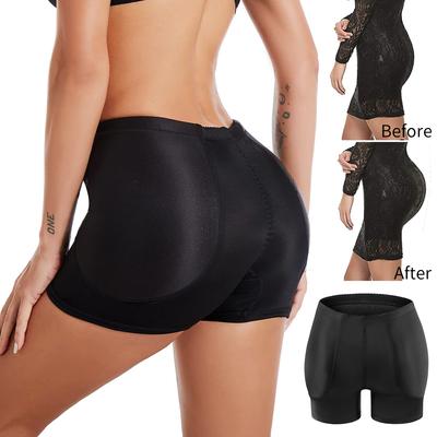 Kadınlar için sahte eşek yastıklı külot popo kaldırıcı şort dikişsiz kalça artırıcı iç çamaşırı Shapewear Boyshort etek altında güvenlik kısa pantolon