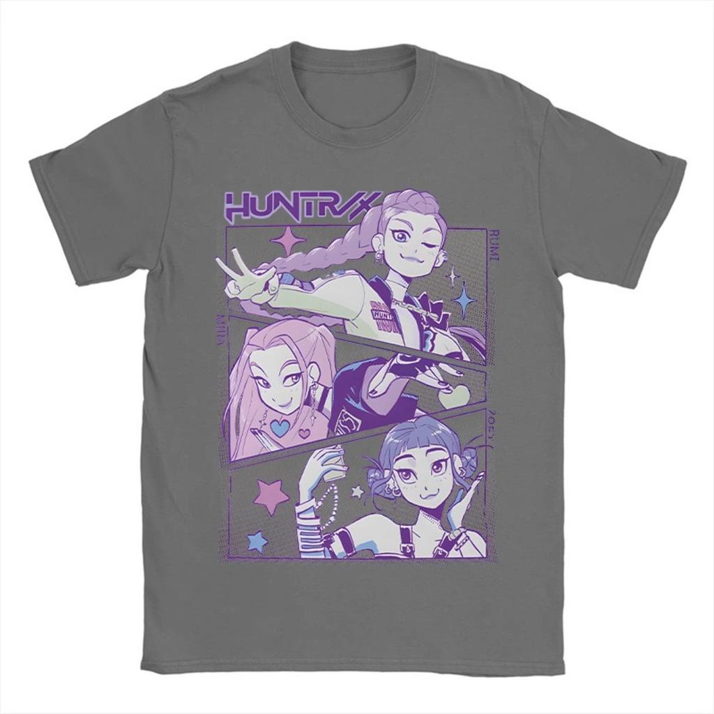 GLYDE K-pop Demon Hunter Anime T-shirt Harajuku O-neck Casual Shirt