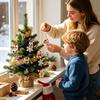 Calendario dell'Avvento di Natale 24 Giorni Mini Ornamenti in Mattoncini Unici Blocchi da Costruzione Fai da Te Scatola Regalo Countdown Decorazioni per la Casa di Natale