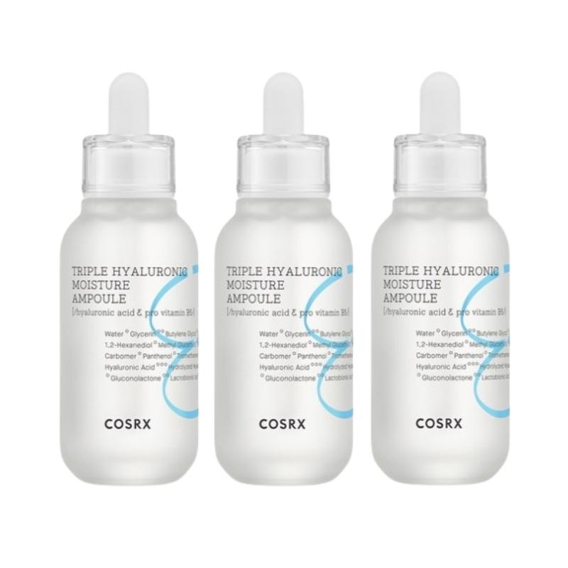 COSRX Hydrium Triple Hyaluronic Moisture Ampoule 40ml-Deep Hydration, Vitamin B5, Skin Barrier Care Serum