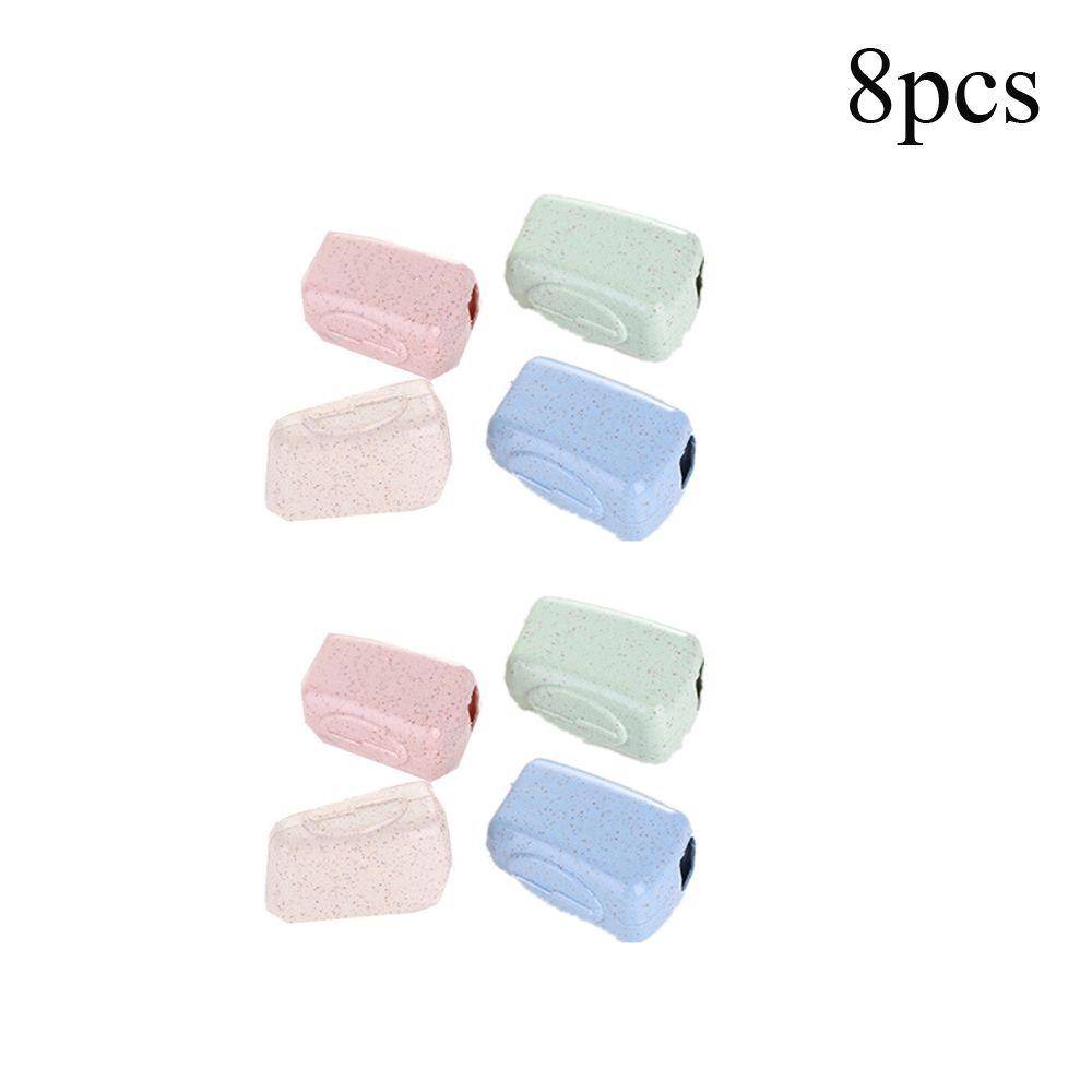 

Дом и Быт Держатель Чехол Пылезащитный Дорожный Колпачок для Щетки Чехол для Зубной Щетки Коробка для Хранения Головка Зубной Щетки 8pcs