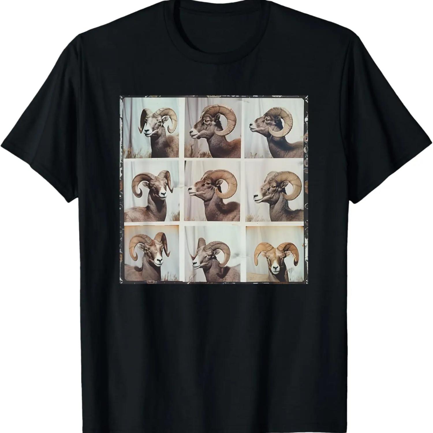 

Bighorn Sheep Ram Mountain Sheep Funny Animal Photobooth T-Shirt XXXXXL чёрный