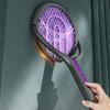 Electric Mosquito Killer Rotating Head Bug Zapper Racket Rechargeable Fly Swatter Trap 2 in 1 nsect Killer Lamp Indoor Outdoor