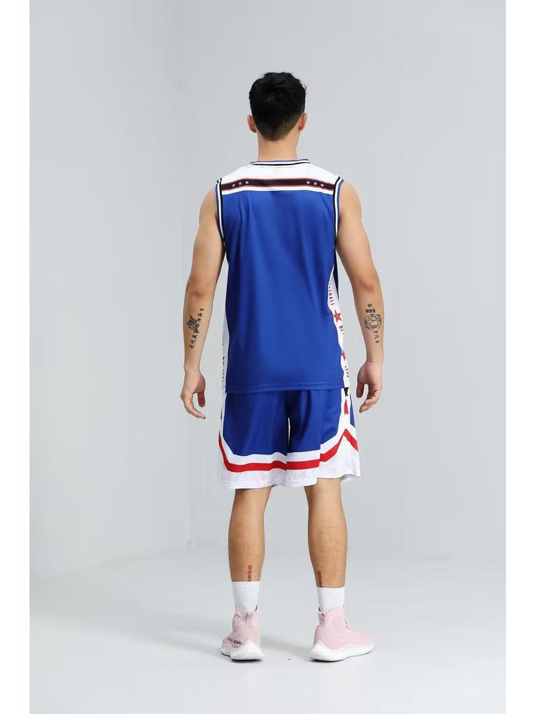 Quick-Dry Sleeveless Basketball Uniform Set: Tank Top & Shorts for Students