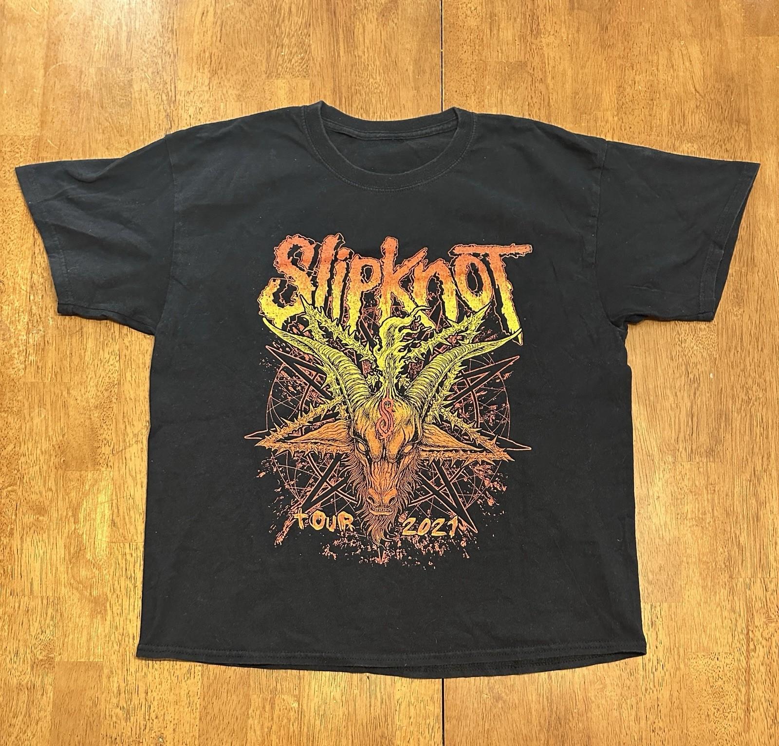 Slipknot 2021 Tour Graphic T Shirt Medium Metal Band Rock Unisex T-Shirt XL