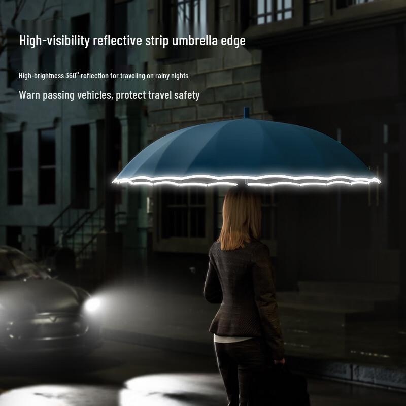 Hanyou Reinforced Windproof Long Handle Umbrella