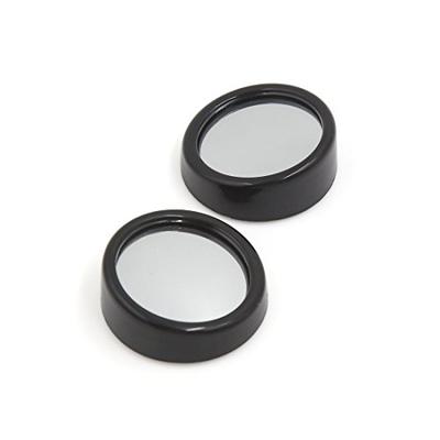 Rearview Mirror, Car Mirror, Auxiliary Mirror, Black, Plastic, Convex, Diameter 1.4 Inches (35 Mm), Pack of 2