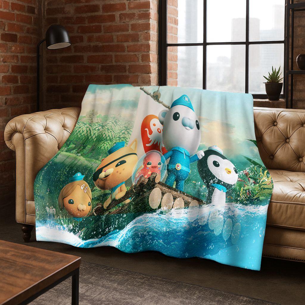 26 Stil Octonauts Barnacles Cartoon Flanell Decke, Warme und Gemütliche Weiche Überwurfdecke für Zuhause Schlafzimmer Bett Sofa Abdeckung Kinder Geschenk
