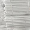 Pure White Satin Stripe Hotel Bedding: Solid Color Single Sheets