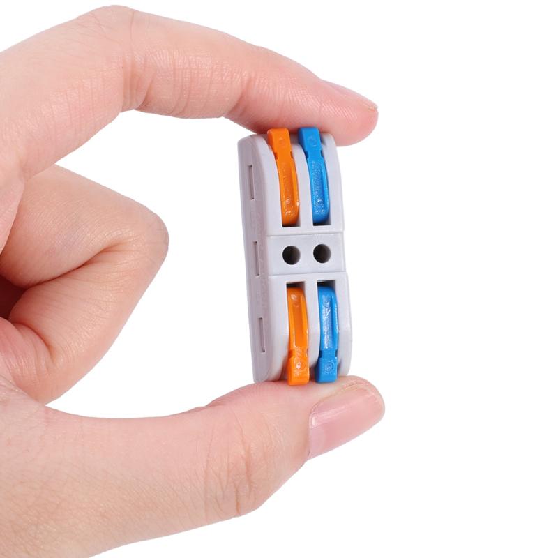 1/8PCS Mini Fast Wiring Cable Connectors Universal Compact Splitter Electrical Conductors Push-in Household Terminal Blocks