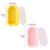 FAIS DU Reusable Silicone Ice Cream Mold Stackable Popsicle Molds DIY Dessert Ice Cream Mold with Stick Multicolour Silicone