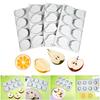Silicone 8 Cavity Fruit Shape Mousse Cake Mold Set High Temperatures Resistant Dessert Mould Practical Baking Tool
