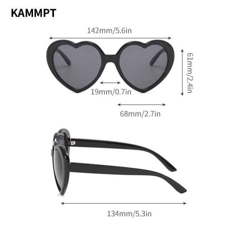 Heart Shaped Sunglasses Stylish Cute Multicolor Mirror Women Shades Trendy Retro Brand Design Fashion Gradient Eyewear