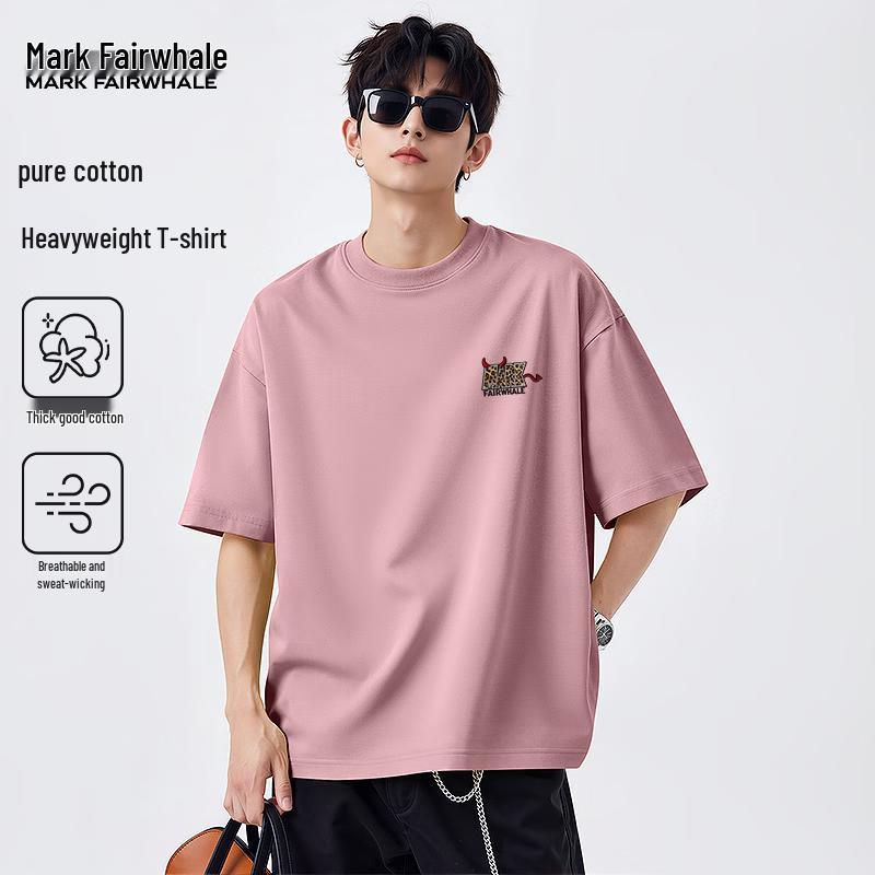 MARK FAIRWHALE Men's Pure Cotton Short Sleeve T-Shirt