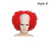 Clown Cosplay Bald Cap Wig Props Headgear Fashion Clown Wig  Halloween Party