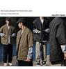 Unisex Retro Gourd Pattern Quilted Cotton Jacket - Short Sleeve Autumn/Winter Casual Outerwear