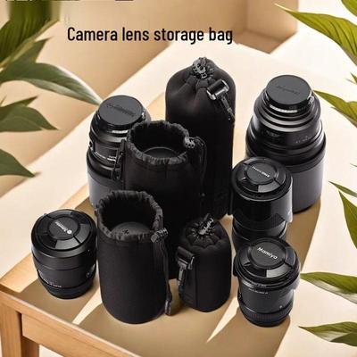 Waterproof Shockproof SLR Camera Lens Case: Thickened Protective Storage Bag & Portable Cover.