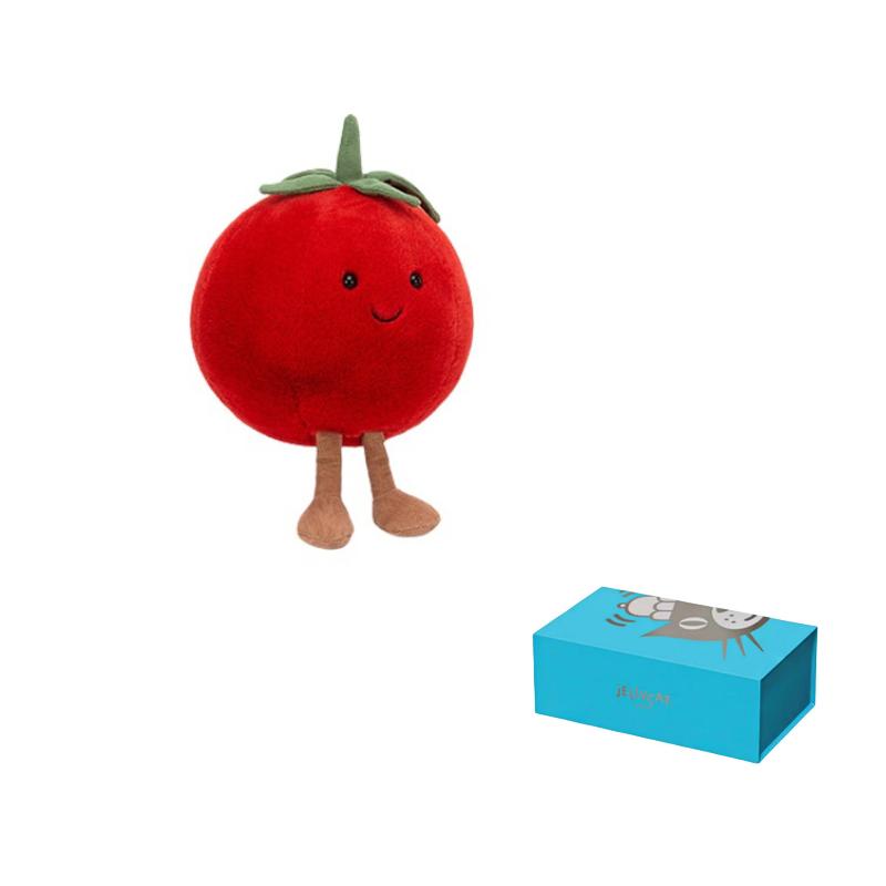 Jellycat Fun Food Series Tomato Soothing Red Doll Plush Doll 17cm High