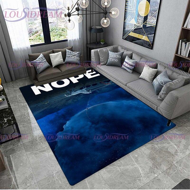 Film de groază Nu Covoare de zonă imprimate cu cai Sufragerie Covor mare Dormitor Casa Pardoseală anti-alunecare Covoraș din poliester