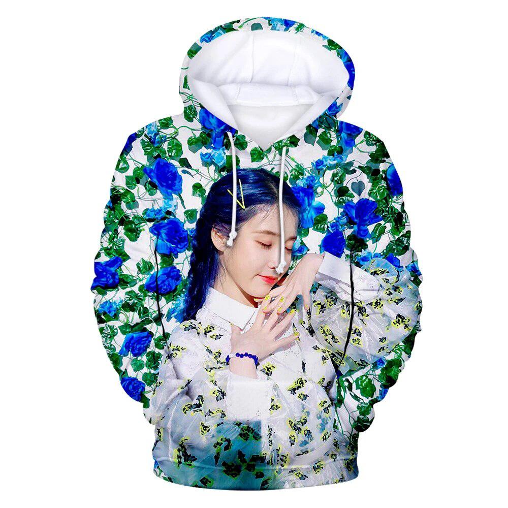 

Модная K-pop певица IU 3D-принт толстовки мужские повседневные толстовки Harajuku большие толстовки детские пуловеры спортивный костюм одежда 6XL