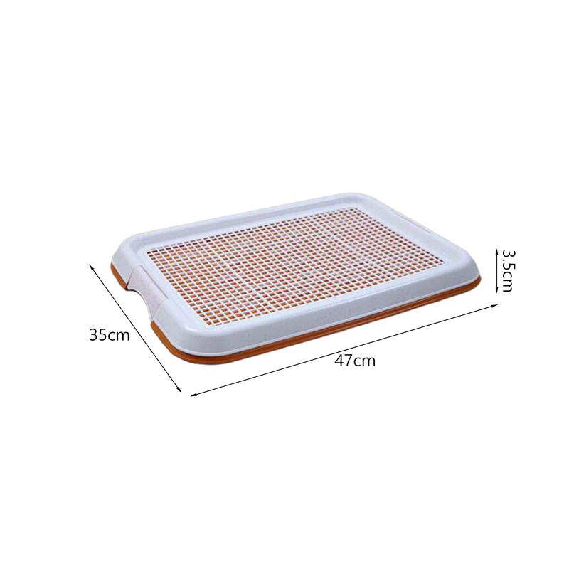 Dog Toilet Anti Slip Removable Mesh Potty Training Tray Puppy Pee Pad Holder for Small Dog Cat Pet Cleaning Supplies 47x35x3.5cm